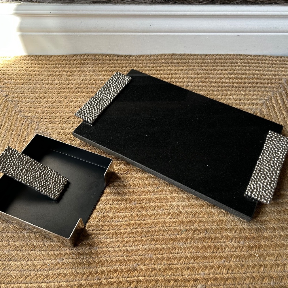 Michael Aram Cheeseboard & Serviette Holder